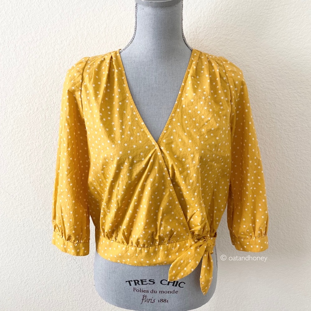 Madewell Wrap Top in Star Scatter